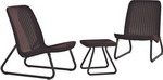 Комплект мебели Keter Rio patio коричневый стол уличный gratar patio p 02 с мойкой 90х57х93 см