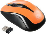 Мышь Oklick 675MW черный/оранжевый мышь беспроводная genius nx 7005 g5 hanger smartgenius 800 1200 1600 dpi микроприемник usb 3 кнопки для правой левой руки 31030017404