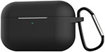 

Чехол силиконовый Eva для наушников Apple AirPods Pro с карабином - черный (CBAP302B)