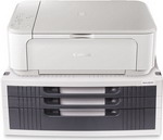 Подставка для принтера или монитора Brauberg с 1 полкой и 3 ящиками, 380х275 мм, 510190 металлическая подставка для ноутбука монитора принтера brauberg