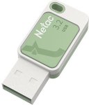 Флеш диск Netac 128Gb UA31 NT03UA31N-128G-32GN USB3.2 зеленый флеш накопитель adata 128gb usb3 2 auv150 128g rbk