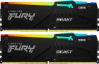 Оперативная память Kingston DDR5 32GB (2x16GB) 5600Mhz FURY Beast Black RGB (KF556C36BBEAK2-32)