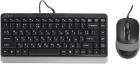 Клавиатура + мышь A4Tech Fstyler F1110, черный/серый, Multimedia (F1110 GREY)