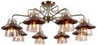 

Люстра потолочная Lussole Lgo Cochise GRLSP-8079, Янтарный/бронзовый
