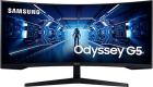 

ЖК монитор Samsung 34'' C34G55TWWI, 3440x1440, VA, 165Hz, HDMI+DP, curved, black, Черный