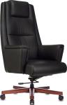 

Кресло руководителя Бюрократ _DUKE, черный, кожа, крестовина металл/дерево