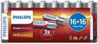 

Батарейка Philips Power Alkaline, щелочная, 16+16 AA, в пленке (LR6P32FV/97)