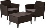 

Комплект мебели Allibert Salemo balcony set коричневый 17205935