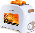 Тостер Centek CT-1420 тостер homestar hs 2002 750 вт 7 режимов прожарки 2 тоста бирюзовый