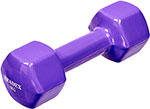 Гантель обрезиненная Bradex фиолетовая 4 кг SF 0537 гантель гексагональная обрезиненная lite weights 9 кг 3185lw