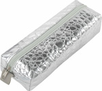 Пенал-косметичка Brauberg ''крокодиловая кожа'', 20х6х4 см, ''Ultra silver'', 270851