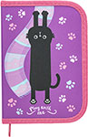 Пенал Пифагор полиэстер, 19х13 см, ''Black cat'', 271010