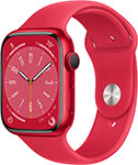 фото Смарт-часы apple watch series 8 gps 41mm product)red aluminium case with red sport band mnug3ll/a