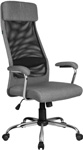 фото Кресло riva chair 8206 hx серая ткань/чёрная сетка