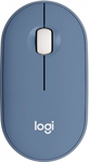 Мышка Logitech USB OPTICAL WRL PEBBLE M350 (910-006655) BLUEBERRY мышка usb optical wrl m185 grey 910 002252 logitech