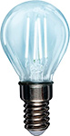 Лампа филаментная Rexant GL45, 7.5 Вт, 600 Лм, 4000 K, E14, диммируемая, прозрачная колба
