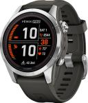 

Часы Garmin Fenix 7S PRO SOLAR EDITION, SILVER WITH GRAPHITE BAND