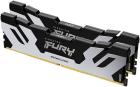 

Оперативная память Kingston DDR5 96GB (2x48GB) 6000MHz FURY Renegade Silver (KF560C32RSK2-96), Черный/серебристый