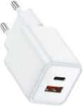 Сетевое зарядное устройство TFN GAN USB/TypeC, PD, 33W, без кабеля, белый (TFN-WC-33W-3116-WH)