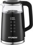 

Чайник электрический Hyundai HYK-G6404, Черный/серебристый