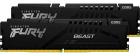 

Оперативная память Kingston DDR5 64GB (2x32GB) 5600MHz FURY Beast Black (KF556C36BBE2K2-64), Черный
