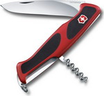 

Нож перочинный Victorinox RangerGrip 52 130 мм 5 функций с фиксатором лезвия красный с чёрным
