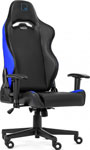 Игровое компьютерное кресло Warp SG-BBL черно-синее игровое компьютерное кресло warp gr bor черно оранжевое
