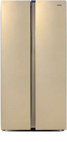 Холодильник Side by Side Ginzzu NFK-615 золотистый холодильник ginzzu nfk 615 золотистый