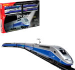 Железная дорога Mehano TGV DUPLEX дорога железная ретро локомотив 3 вагона 17 деталей на батарейках свет звук в к 52 5 6 29 jb040423