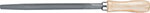 Напильник Сибртех 16023 150 мм, №2 трехгранный, деревянная ручка напильник круглый 250 мм 2 деревянная ручка bartex 12010