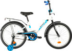 

Велосипед Novatrack 20'' FOREST белый сталь тормоз нож крылья багажник 201FOREST.WT21