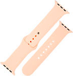 Ремешок силиконовый mObility для Apple watch - 38-40 мм (S3/S4/S5 SE/S6), грейпфрут ремешок нейлоновый mobility для apple watch – 42 44 mm s3 s4 s5 se s6 дикая слива с розово оранжевым краем
