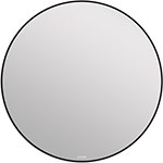Зеркало  Cersanit ECLIPSE smart 100x100 с подсветкой круглое в черной рамке 64149