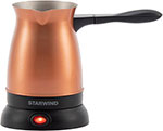Кофеварка-турка электрическая Starwind STG6055, медный/черный