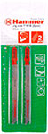 Пилка для лобзика Hammer Flex 204-101, JG WD T101B, деревопластик, 74 мм, шаг 2.5, HCS 2шт.