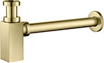 Сифон для раковины Timo (959/17L), золото матовое смеситель для раковины timo saona 2361 18f черное золото