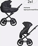 

Коляска Riko PACCO Classic 2 в 1, RIKO BASIC 09, Black (черный)