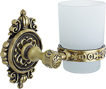 Держатель стакана для ванной комнаты Bronze de Luxe ROYAL, бронза (R25206) держатель стакана и дозатора wasserkraft