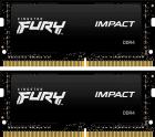 

Оперативная память Kingston SO-DIMM DDR4 32GB (2x16GB) 2666MHz FURY Impact (KF426S15IB1K2/32)