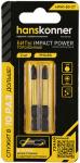 

Биты Hanskonner PH1x50 мм, ImpactPower, торсионные, 2 шт (HPH1-50-2T)