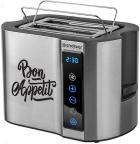 Тостер Endever Skyline ST-128, стальной/черный