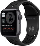 фото Умные часы apple watch series 6 40mm space gray aluminium case with anthracite/black nike sport band (m00x3ru/a)