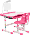 Комплект парта стул трансформеры FunDesk Cura Pink