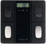 Весы напольные Galaxy GL4854 (черные) медицинские весы для взвешивания взрослых масса к вэм 150 а3 25958