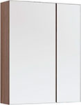 Зеркало-шкаф Aquanet Нью-Йорк 70 орех (00203952) шкаф колонна runo тоскана темное дерево 00 00001420