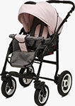 Коляска детская Rant DREAM (3-в-1) (BartPlast) 03 серый-розовый коляска детская rant dream 3 в 1 bartplast 04 серый мятный