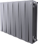 Водяной радиатор отопления Royal Thermo PianoForte 500 new/Silver Satin - 12 секций НС-1176336