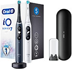 фото Набор электрических зубных щеток braun oral-b io series 7 duo черный белый