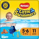 Трусики-подгузники для плавания Huggies Little Swimmers 5-6 12-18кг 11 шт. 