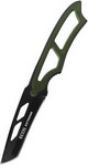 Нож туристический Ecos EX-SW-B01G 325123 в ножнах со свистком зеленый нож туристический ecos ex sw b01r 325124 в ножнах со свистком красный